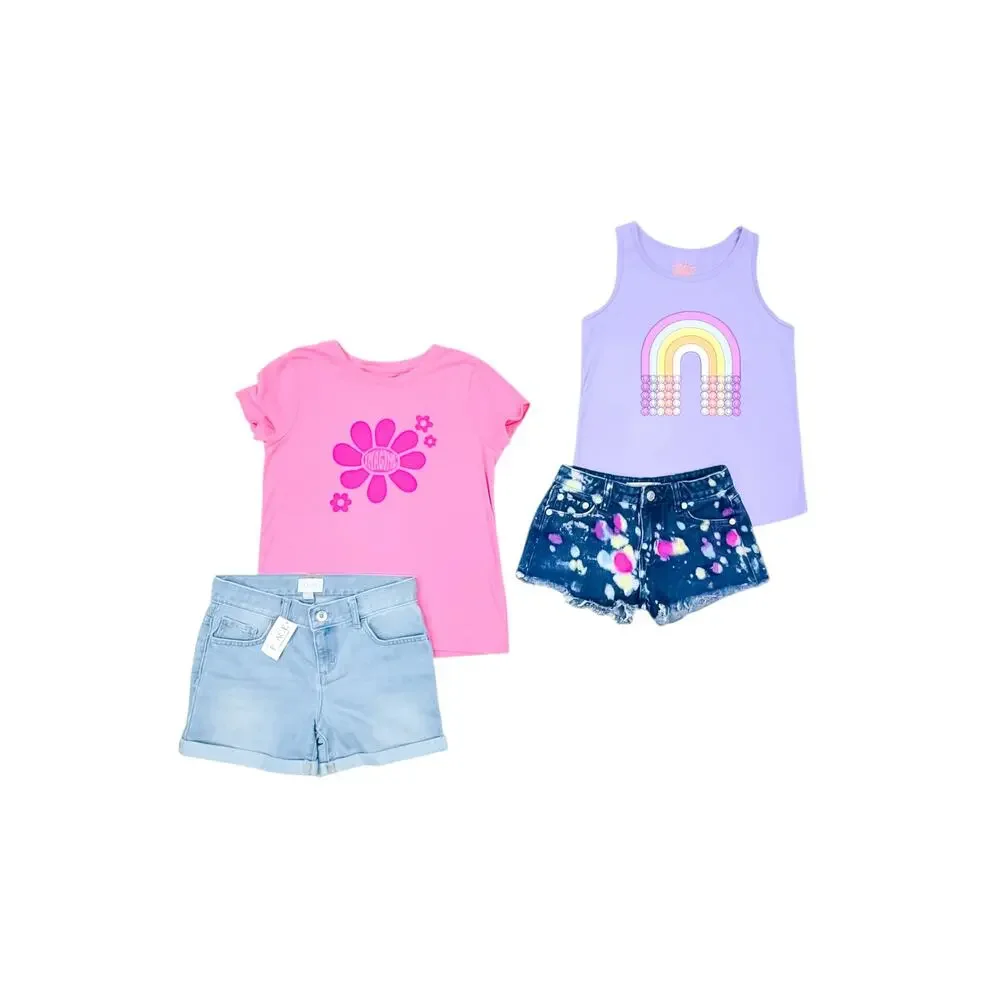Levi’s Cat & Jack Girls Clothing Bundle Pants Sweater Shorts Dress Tops 10/12